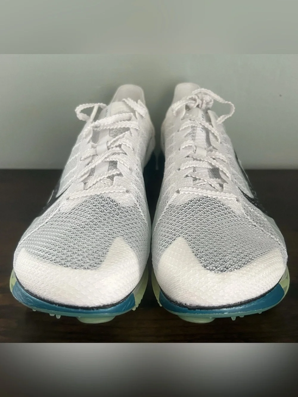 Nike Air Zoom Victory 2 White Track Field Distance Spikes Mens 8.5 FD8411-100